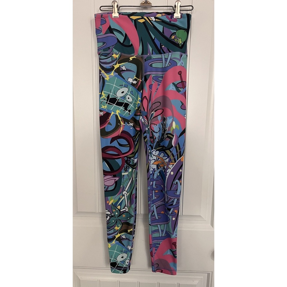 Reebok X Jetsons Flinstones Luxe Leggings Women's Small Yoga Pants 282